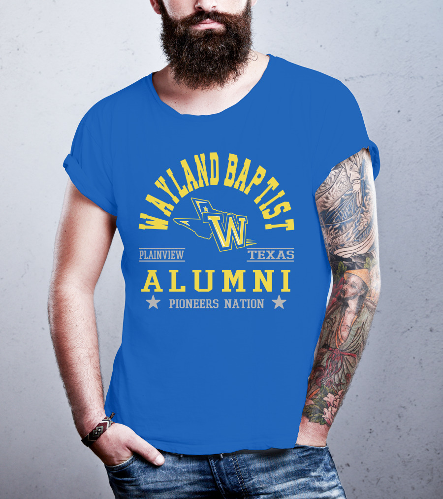Wayland Baptist Alumni Pioneers Nation Plainview Texas T-Shirt