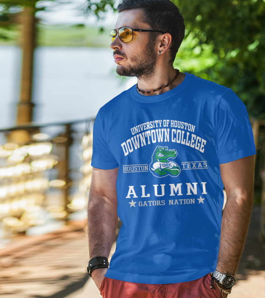 University Of Houston Downtown College Alumni UHDC Texas Gators Nation T-Shirt