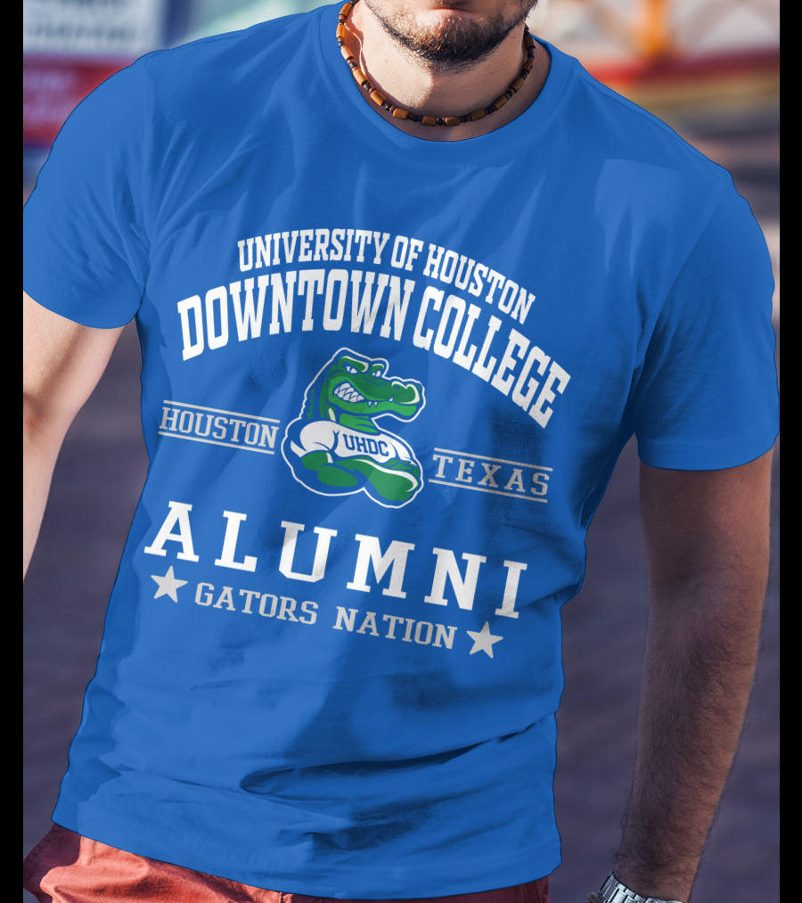 University Of Houston Downtown College Alumni UHDC Texas Gators Nation T-Shirt