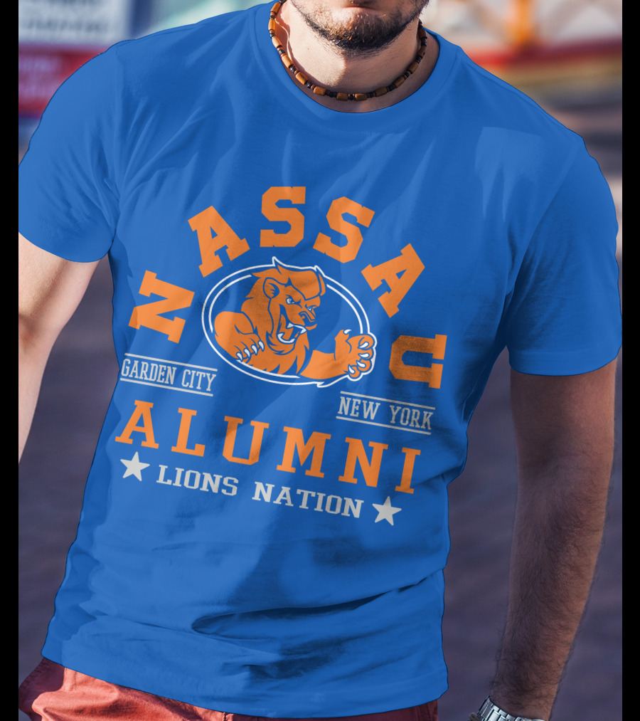 Nassau Garden City New York Alumni Lions Nation T-Shirt