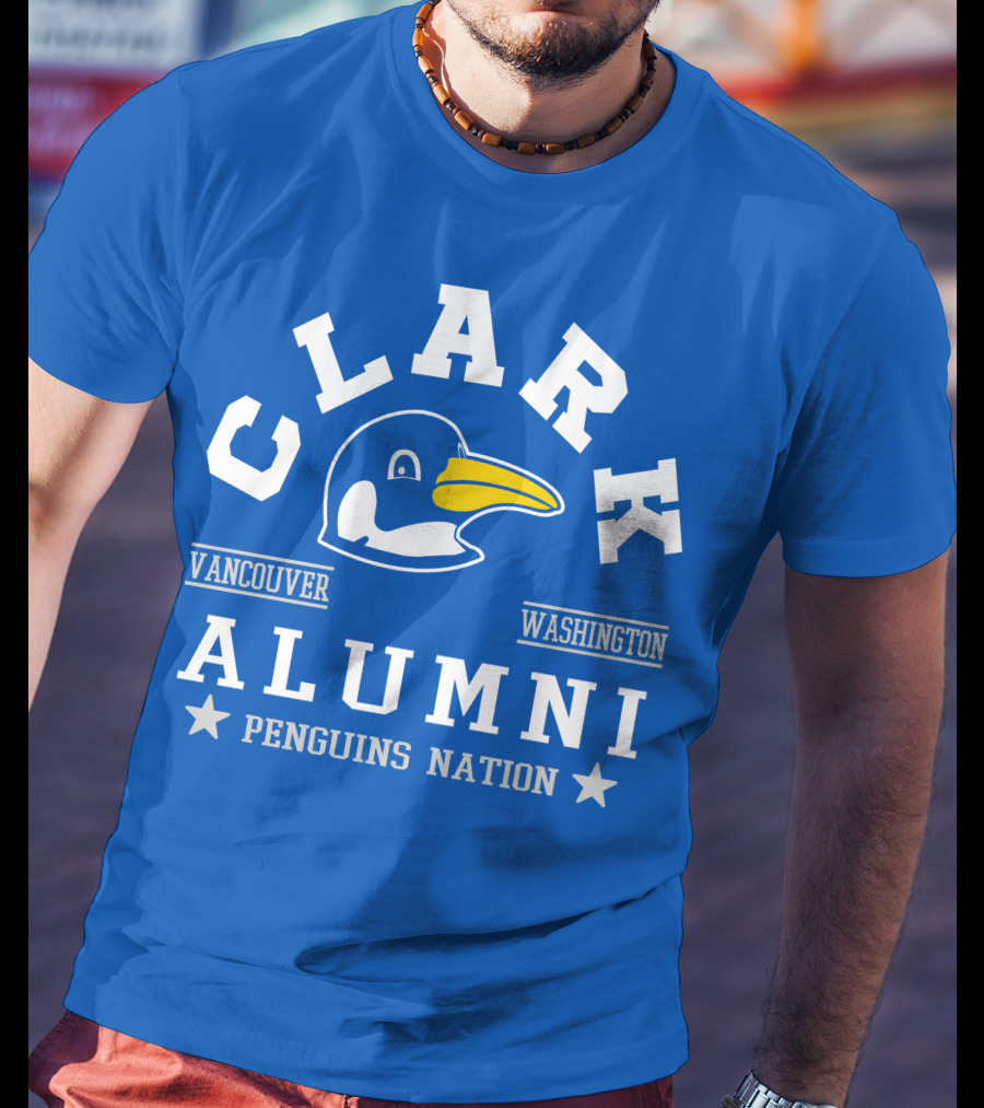 Clark College Vancouver Washington Alumni Penguins Nation T-Shirt