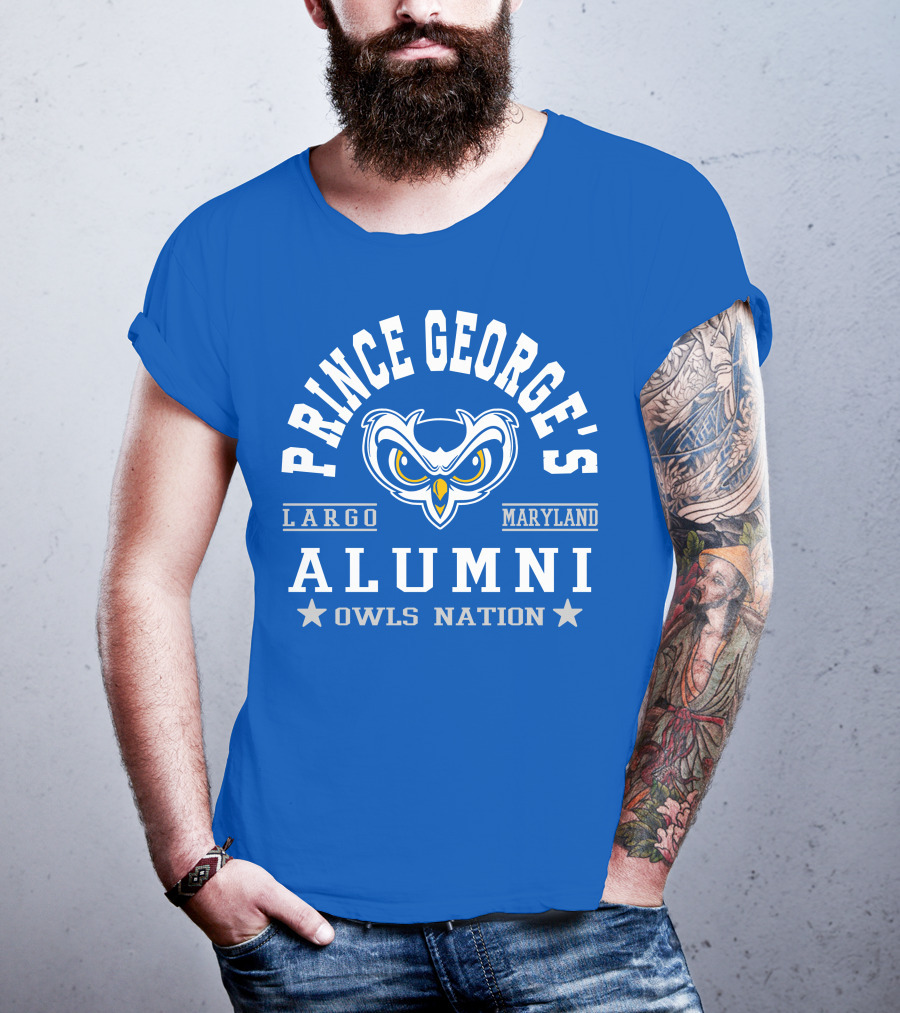 Prince George's College Alumni Owls Nation Largo Maryland T-Shirt