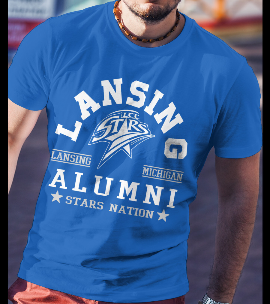 Lansing Michigan LCC Stars Alumni Stars Nation T-Shirt