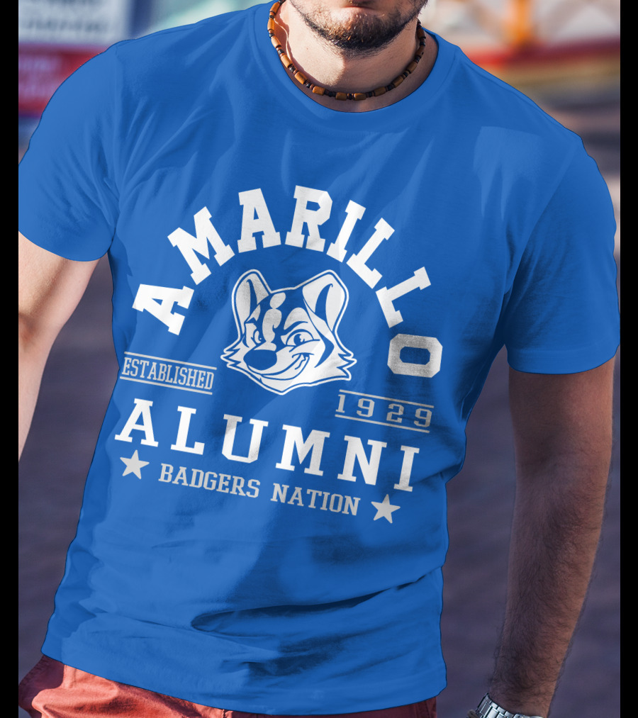 Amarillo Alumni Badgers Nation Established 1929 T-Shirt
