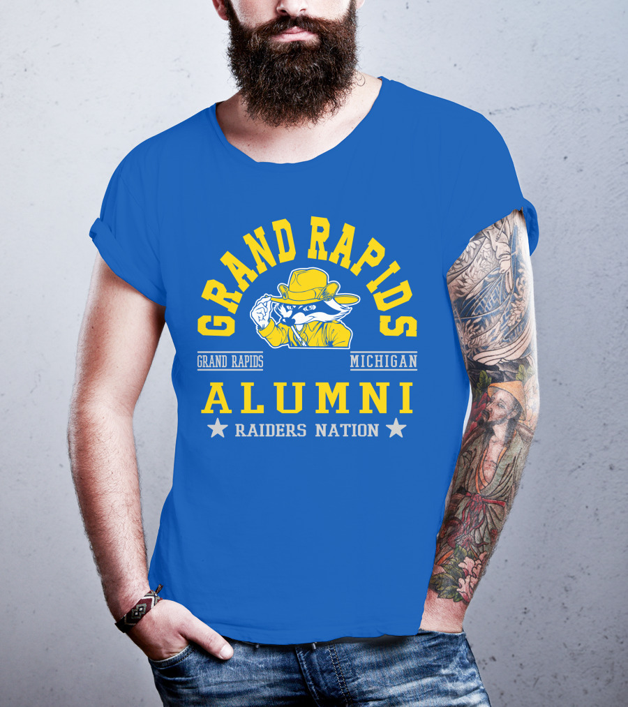 Grand Rapids Michigan Alumni Raiders Nation T-Shirt