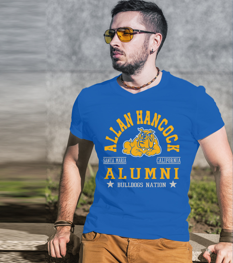 Allan Hancock Santa Maria California Alumni Bulldogs Nation T-Shirt
