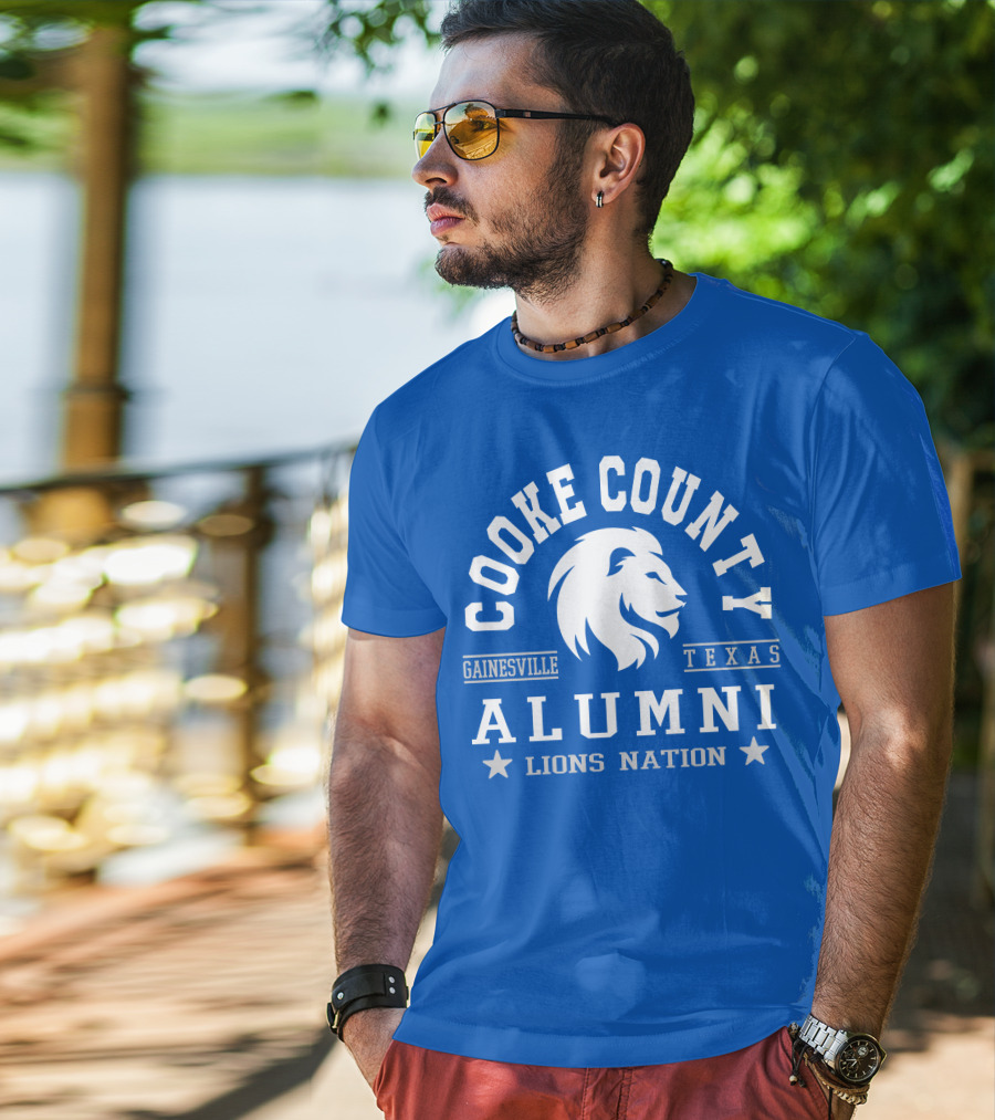 Cooke County College Alumni Gainesville Texas Lions Nation T-Shirt