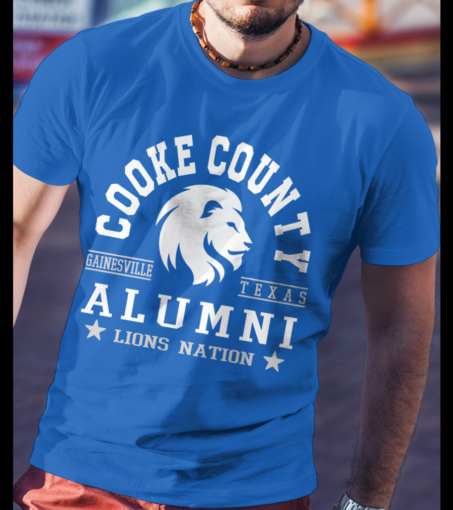 Cooke County College Alumni Gainesville Texas Lions Nation T-Shirt