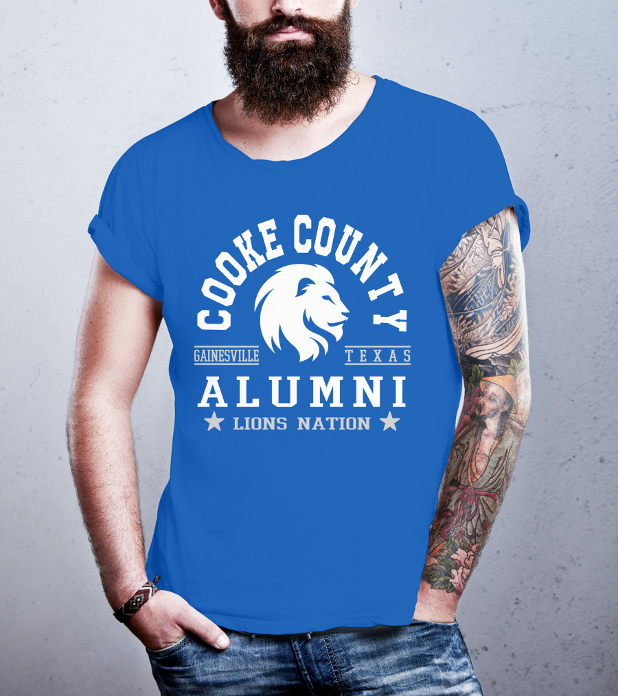 Cooke County College Alumni Gainesville Texas Lions Nation T-Shirt