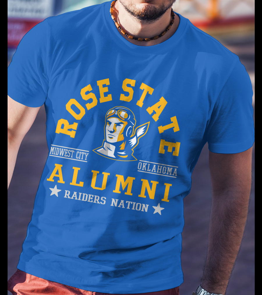 Rose State Alumni Midwest City Oklahoma Raiders Nation T-Shirt