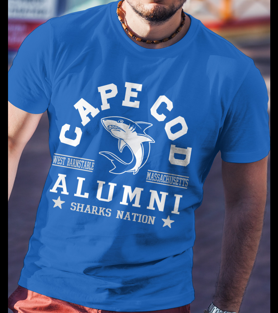 Cape Cod Alumni Sharks Nation West Barnstable Massachusetts T-Shirt