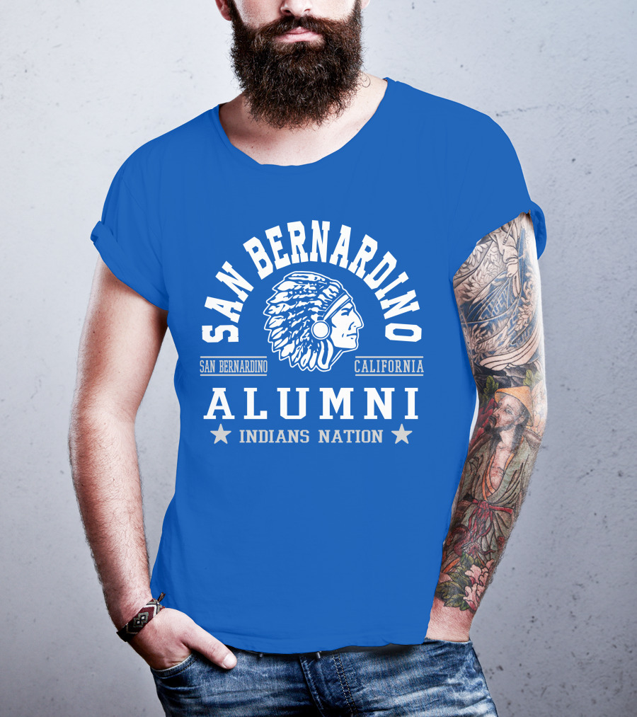 San Bernardino California Alumni Indians Nation T-Shirt