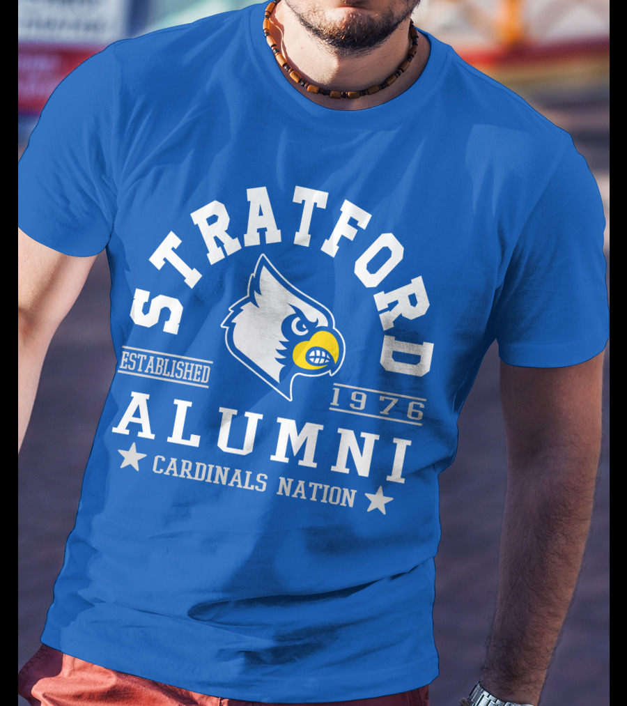 Stratford Alumni Cardinals Nation Established 1976 T-Shirt