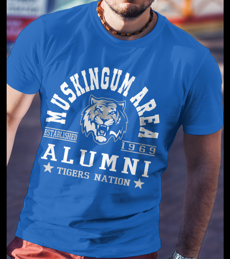 Muskingum Area Alumni Tigers Nation Established 1969 T-Shirt