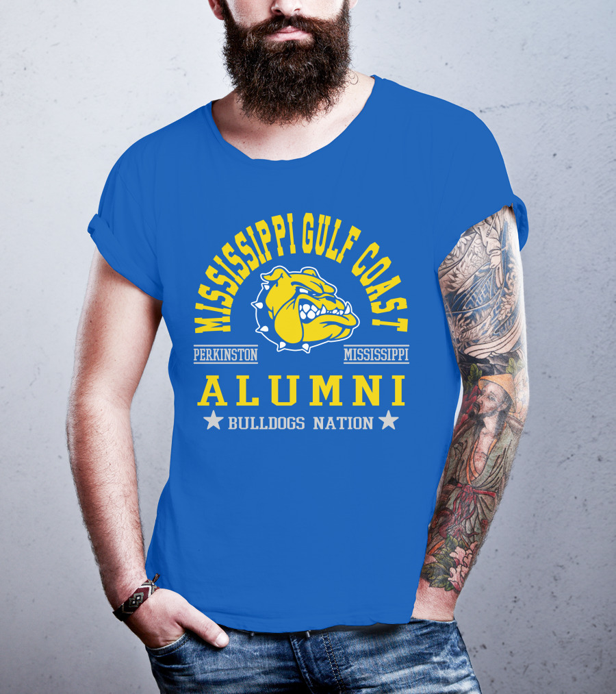 Mississippi Gulf Coast Alumni Bulldogs Nation Perkinston Mississippi T-Shirt