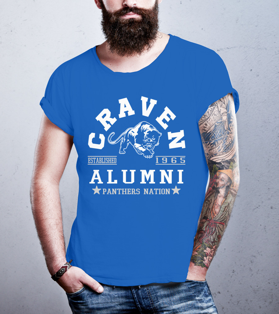 Craven Alumni Established 1965 Panthers Nation T-Shirt