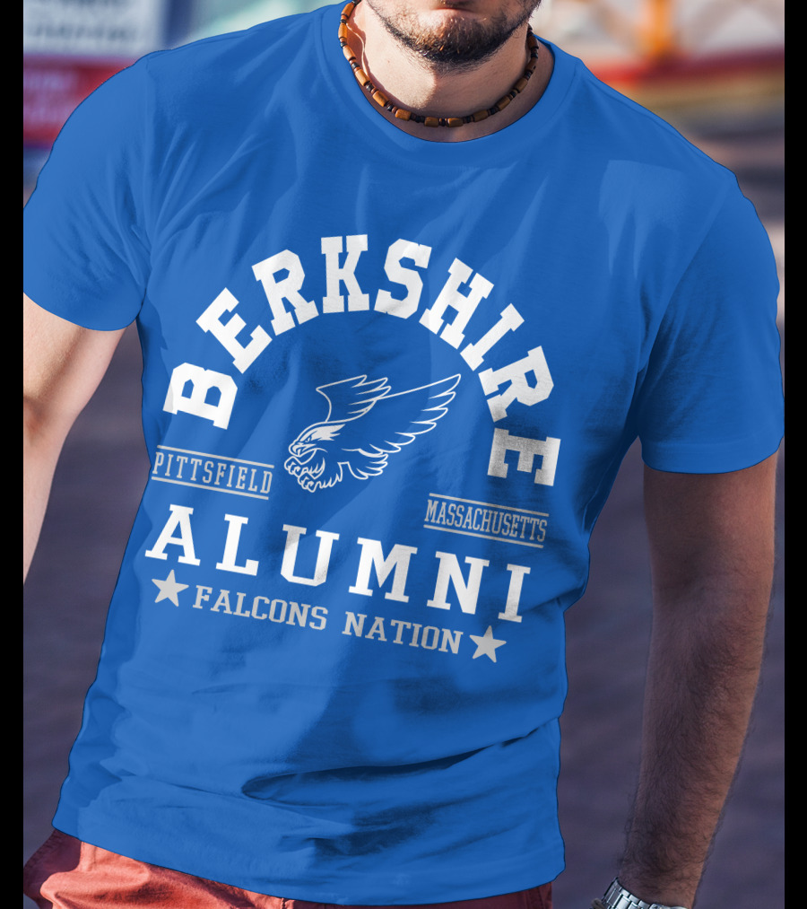Berkshire Pittsfield Massachusetts Alumni Falcons Nation T-Shirt
