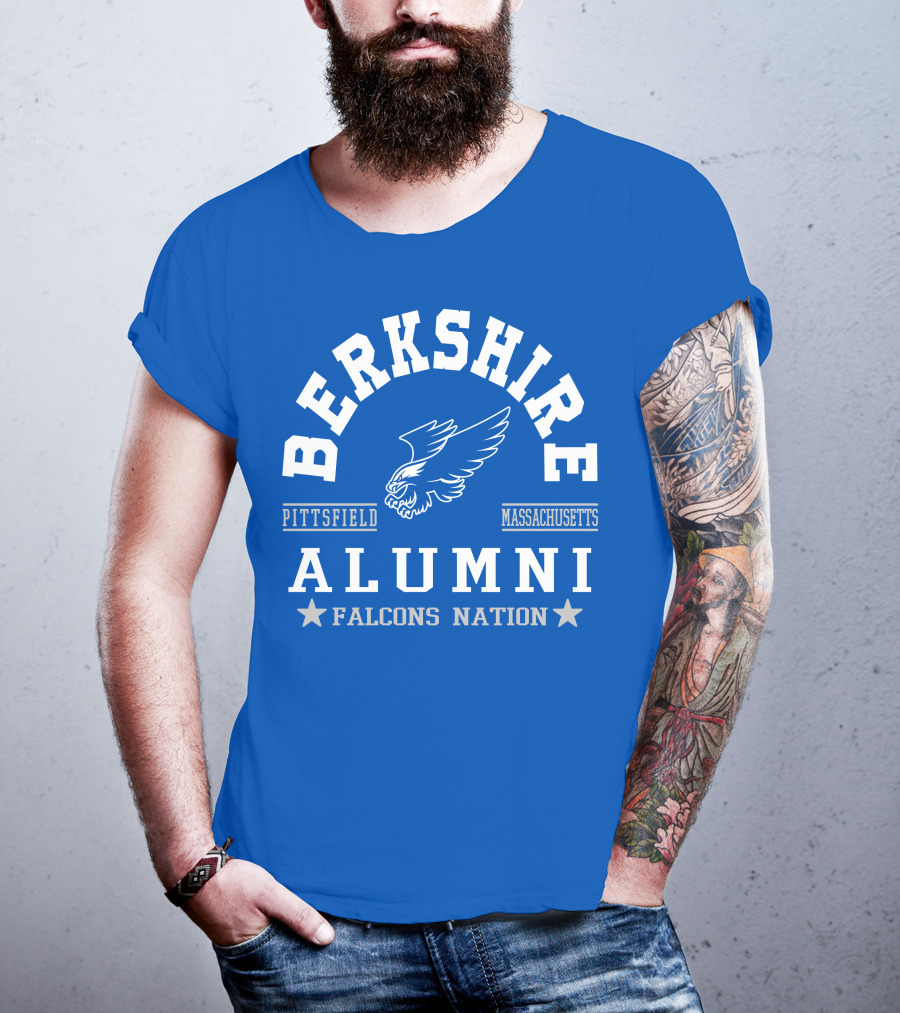 Berkshire Pittsfield Massachusetts Alumni Falcons Nation T-Shirt