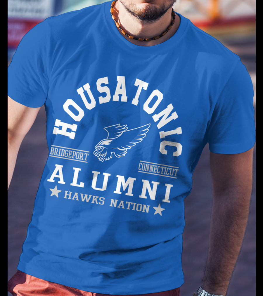 Housatonic Bridgeport Connecticut Alumni Hawks Nation T-Shirt