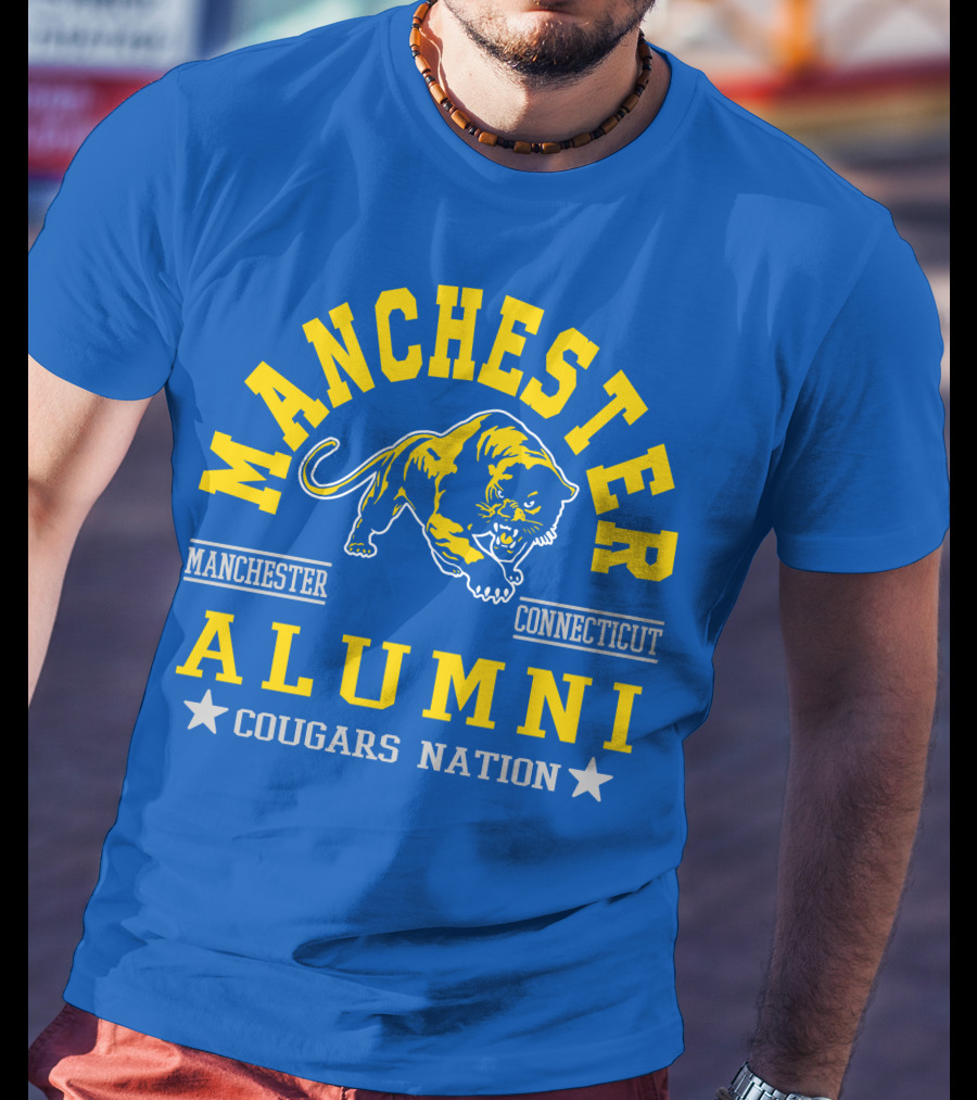 Manchester Connecticut Cougars Alumni Nation T-Shirt
