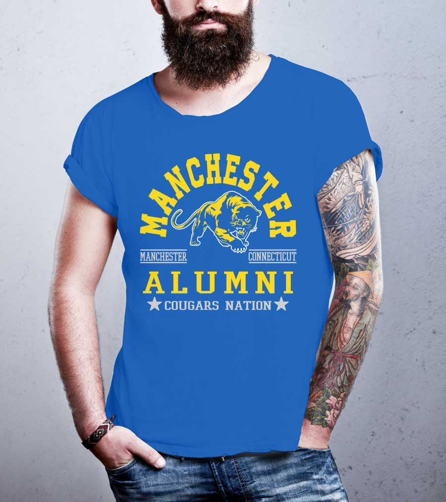 Manchester Connecticut Cougars Alumni Nation T-Shirt