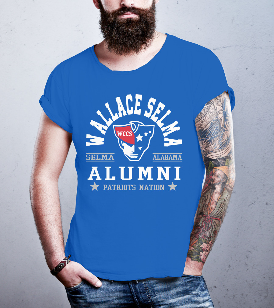 Wallace Selma Alabama Alumni Patriots Nation WCCS T-Shirt