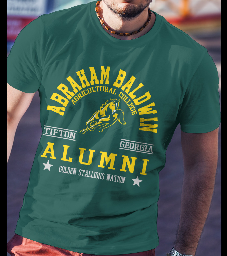 Abraham Baldwin Agricultural College Tifton Georgia Alumni Golden Stallions Nation T-Shirt