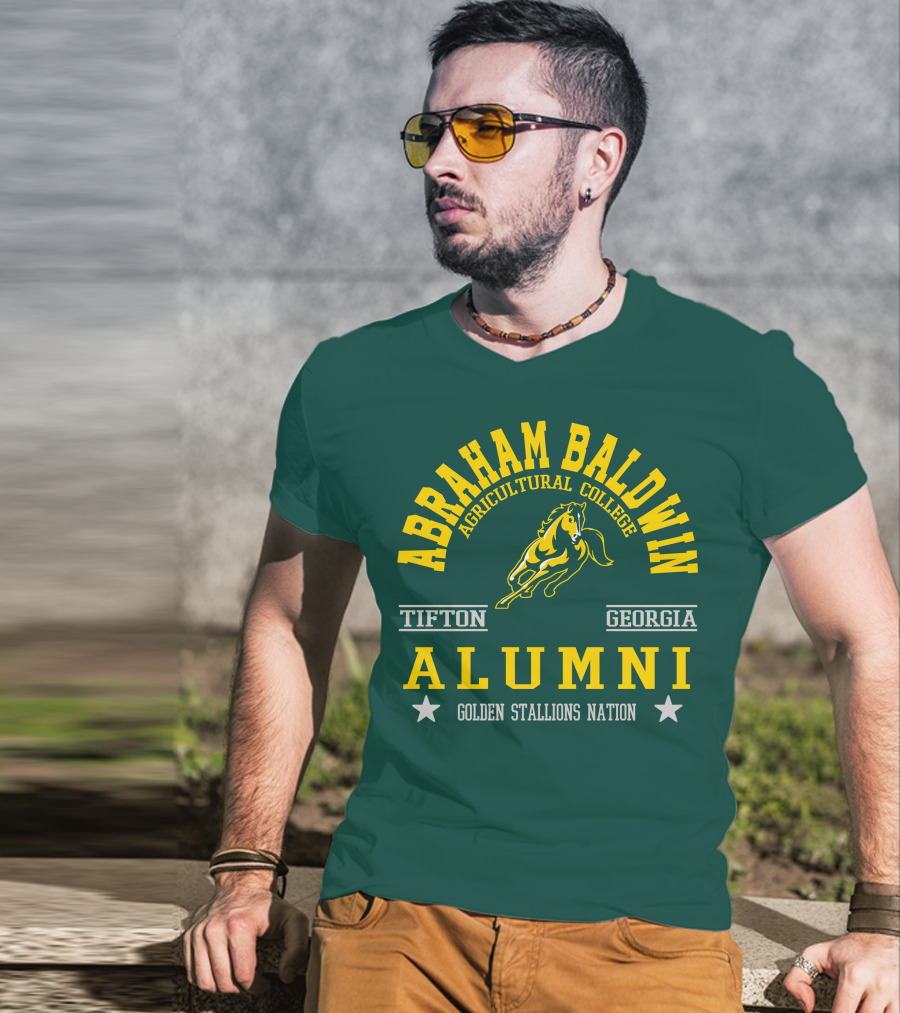 Abraham Baldwin Agricultural College Tifton Georgia Alumni Golden Stallions Nation T-Shirt