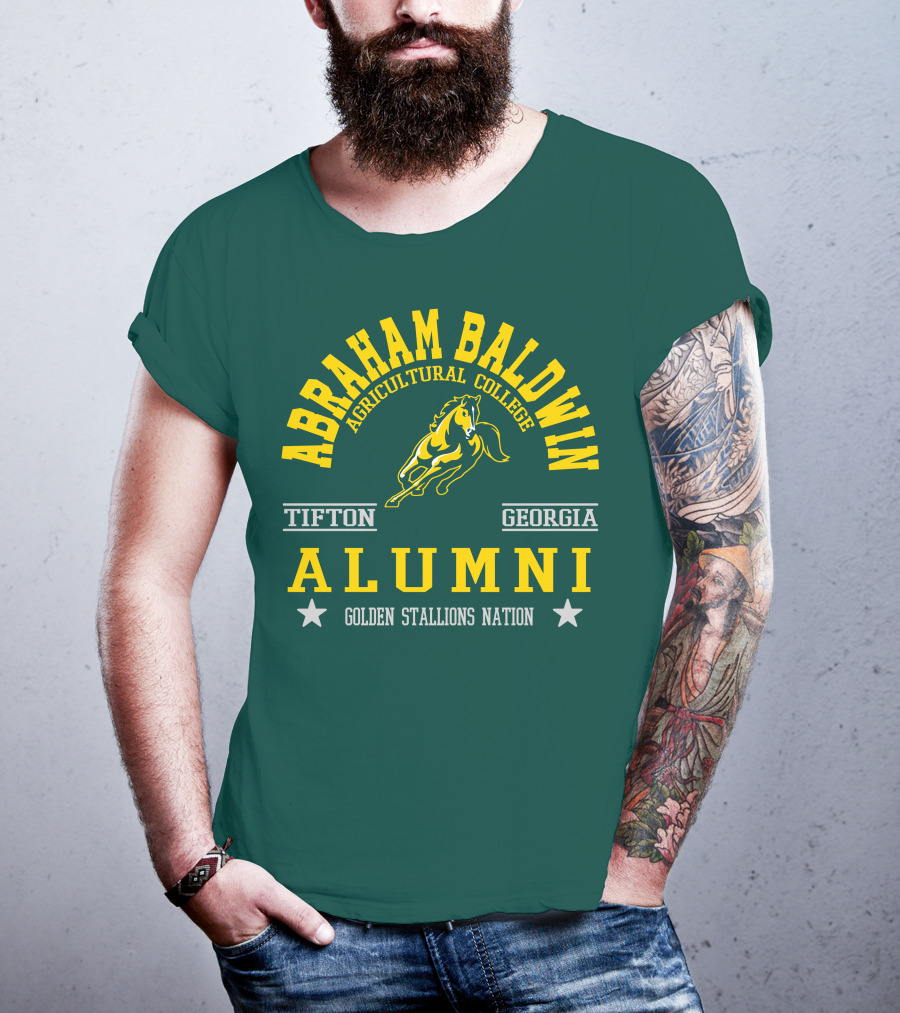 Abraham Baldwin Agricultural College Tifton Georgia Alumni Golden Stallions Nation T-Shirt