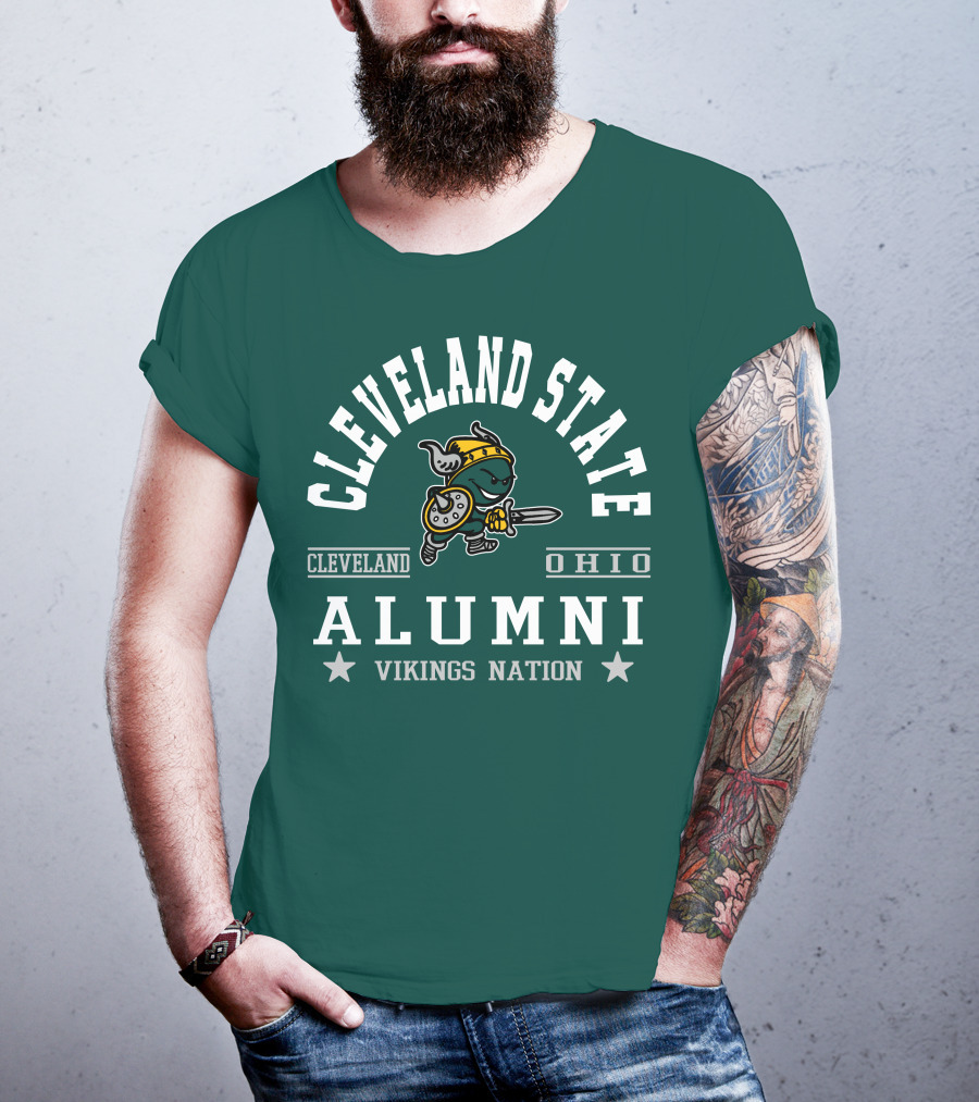 Cleveland State University Ohio Alumni Vikings Nation T-Shirt