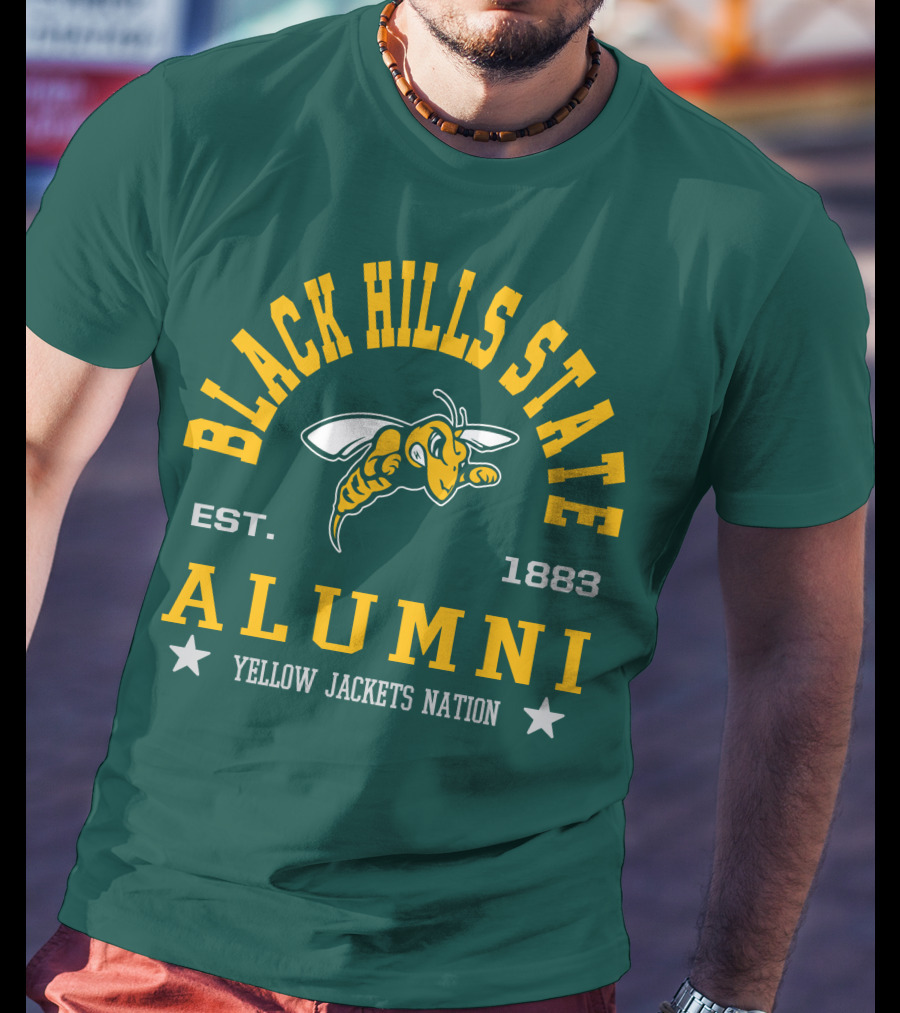 Black Hills State Alumni Yellow Jackets Nation Est. 1883 T-Shirt
