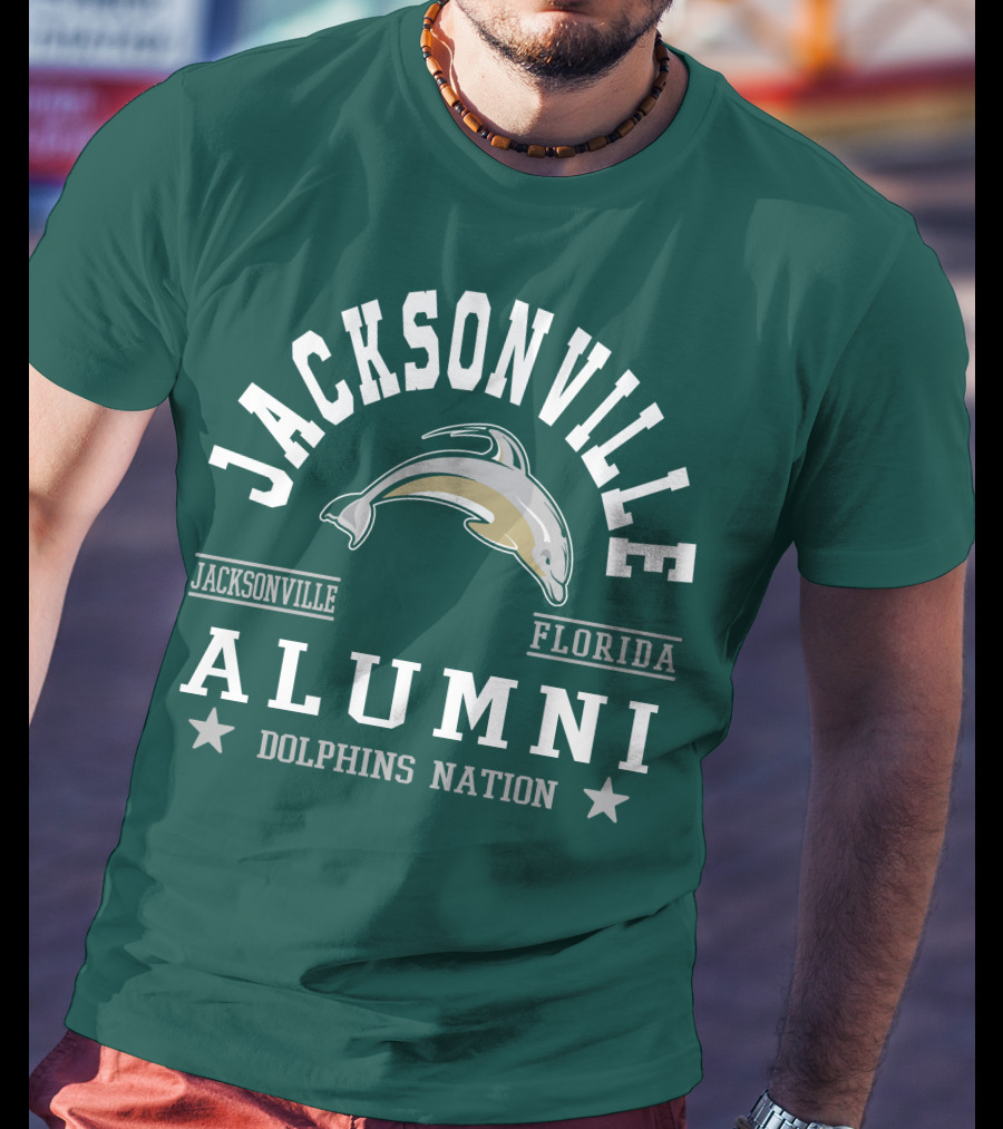 Jacksonville Florida Alumni Dolphins Nation T-Shirt