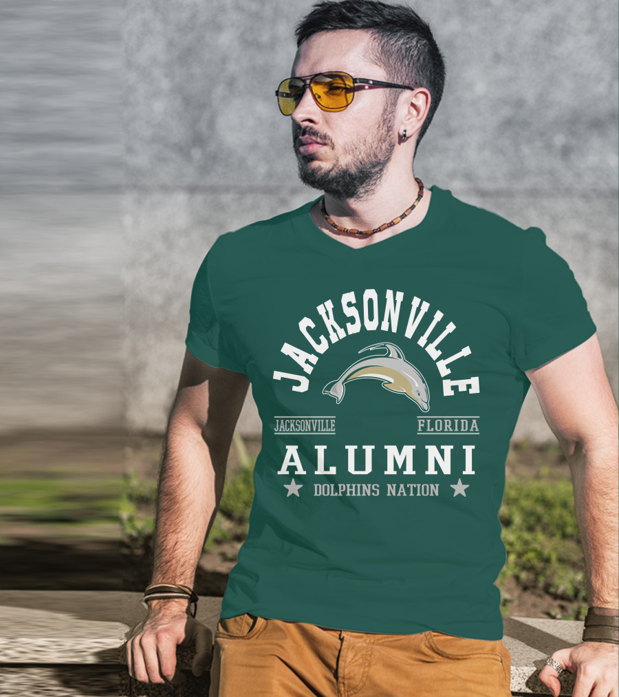 Jacksonville Florida Alumni Dolphins Nation T-Shirt