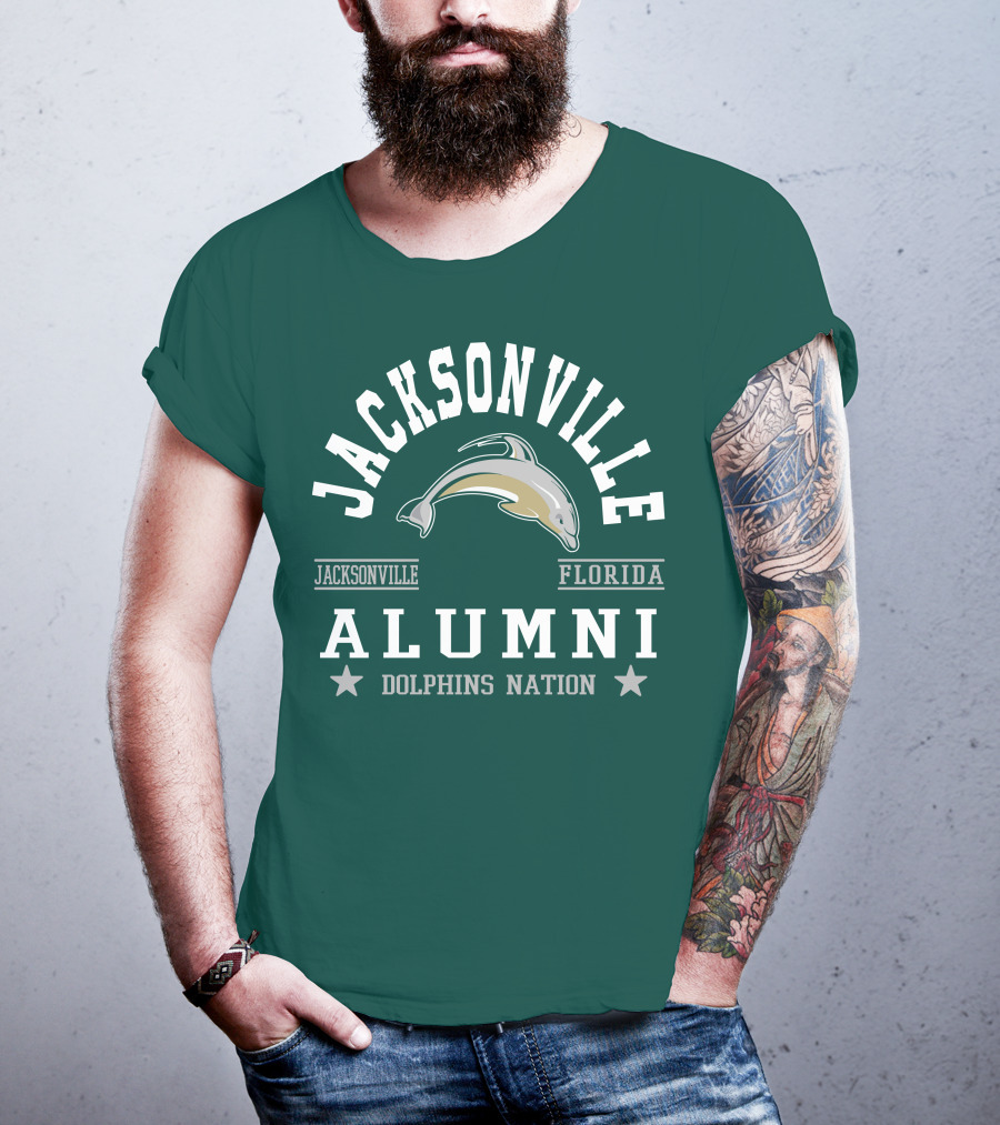 Jacksonville Florida Alumni Dolphins Nation T-Shirt
