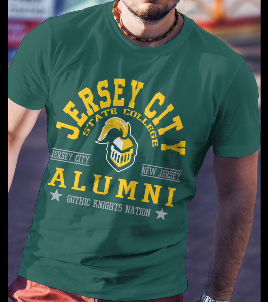 Jersey City State College Alumni Gothic Knights Nation New Jersey T-Shirt