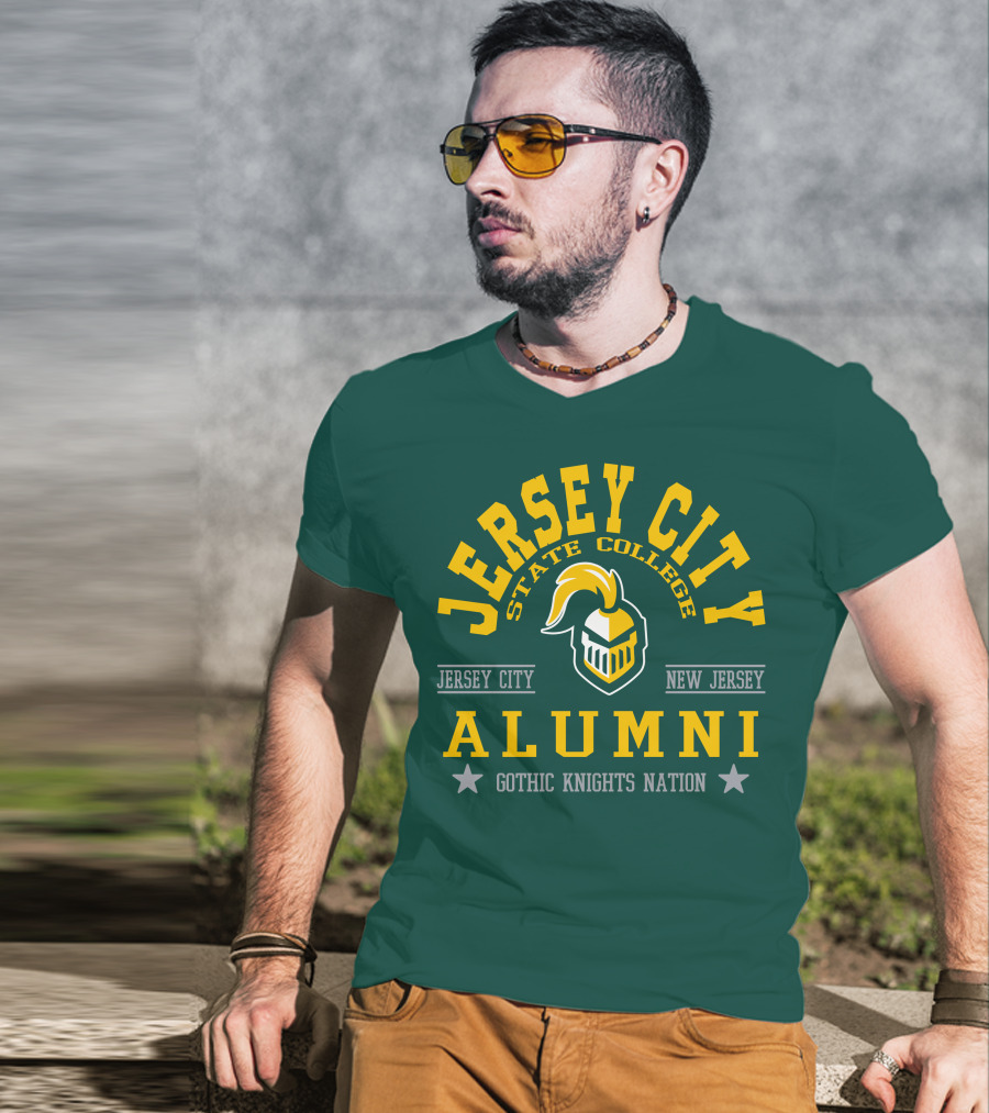 Jersey City State College Alumni Gothic Knights Nation New Jersey T-Shirt
