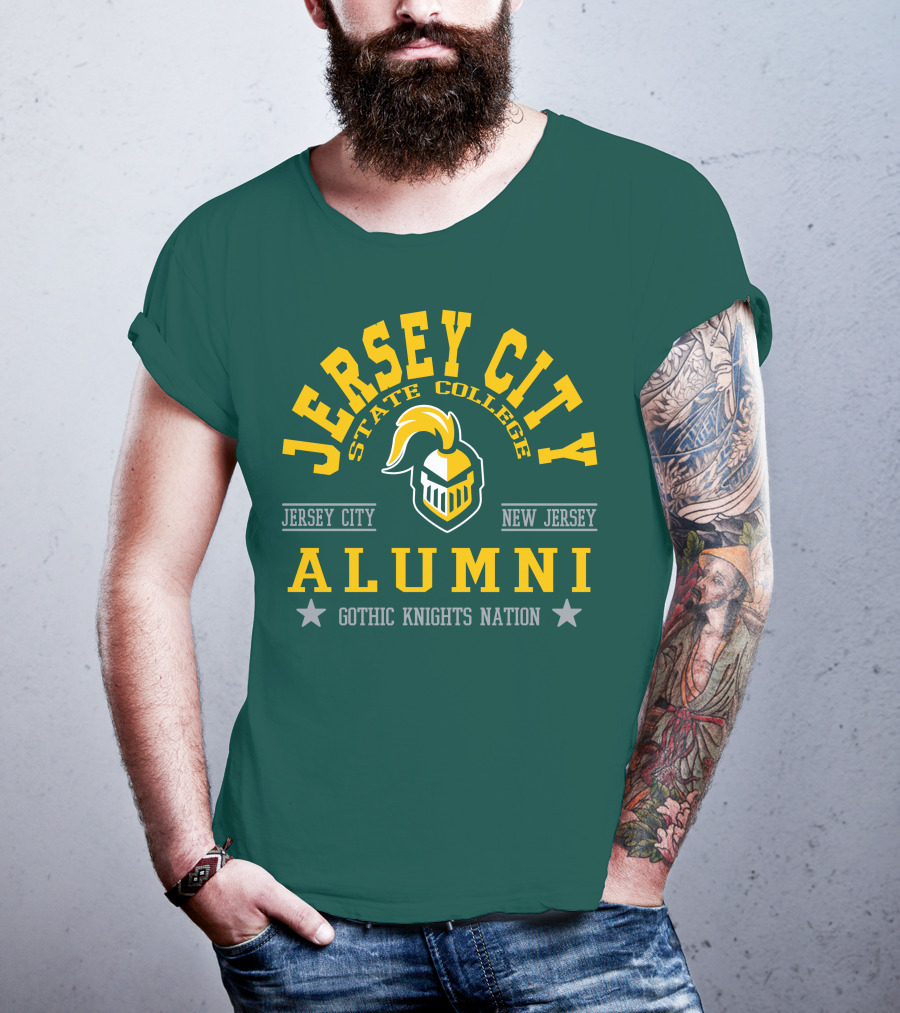 Jersey City State College Alumni Gothic Knights Nation New Jersey T-Shirt