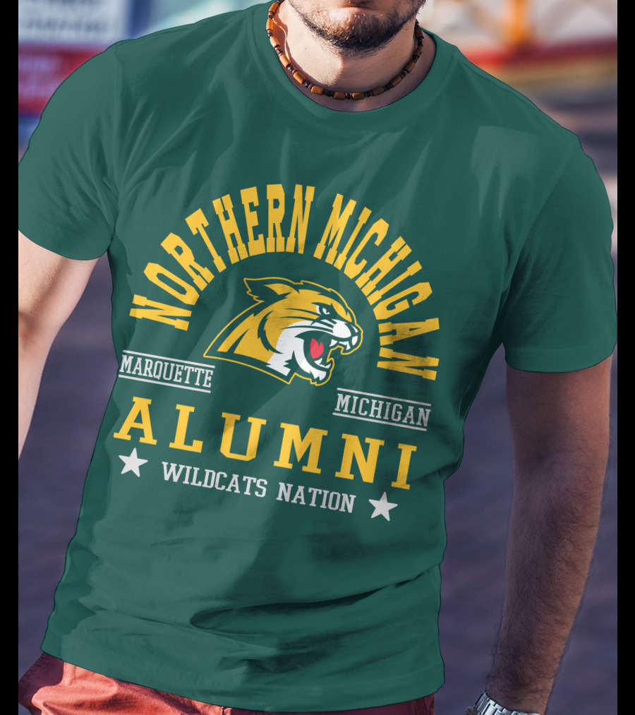 Northern Michigan University Marquette Alumni Wildcats Nation T-Shirt