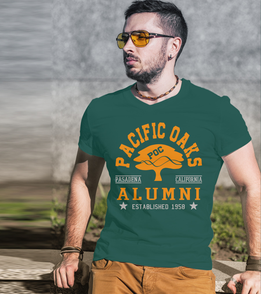Pacific Oaks POC Alumni Pasadena California Established 1958 T-Shirt