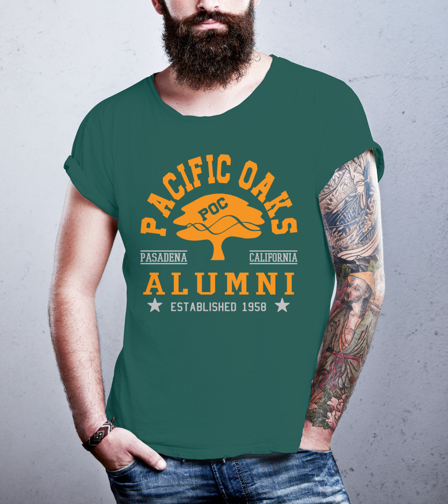 Pacific Oaks POC Alumni Pasadena California Established 1958 T-Shirt