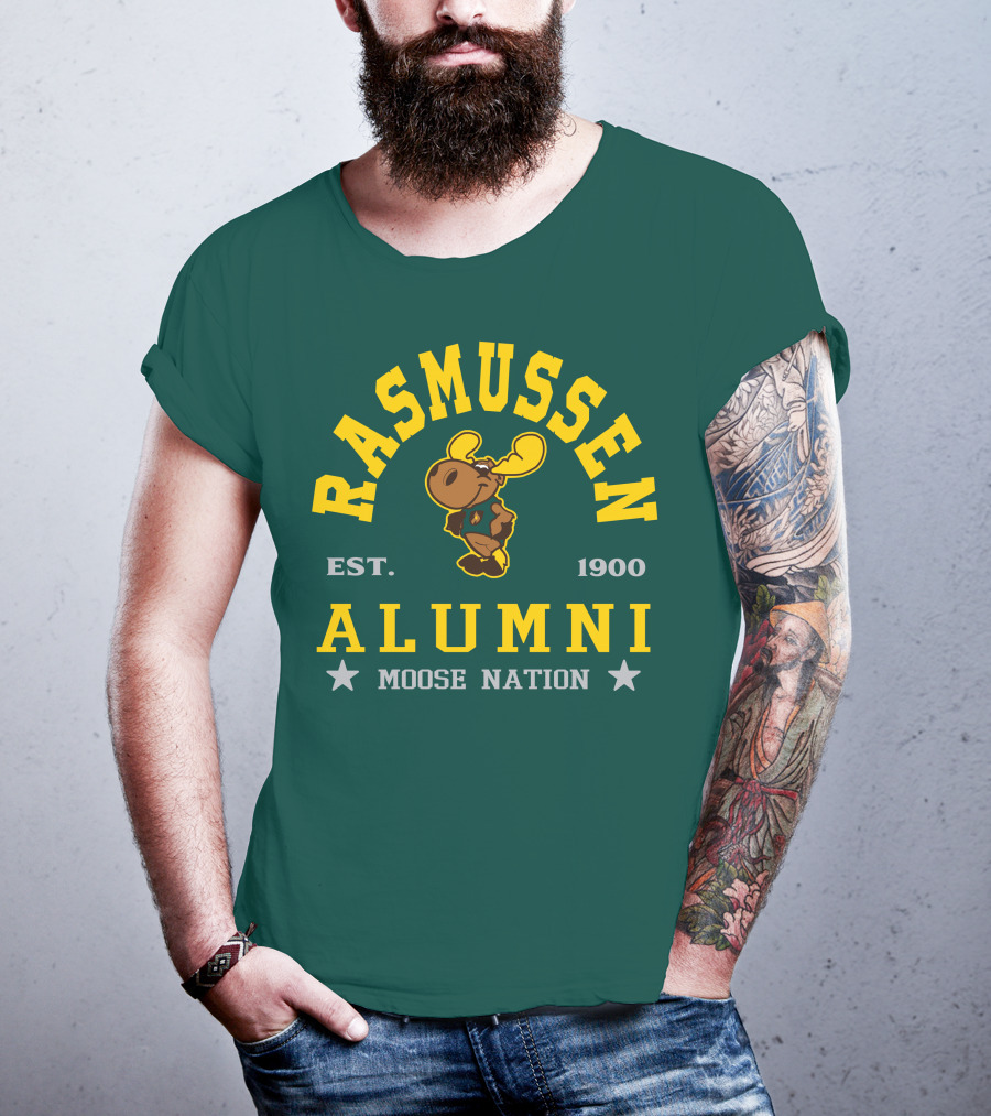 Rasmussen Alumni Moose Nation Est. 1900 T-Shirt