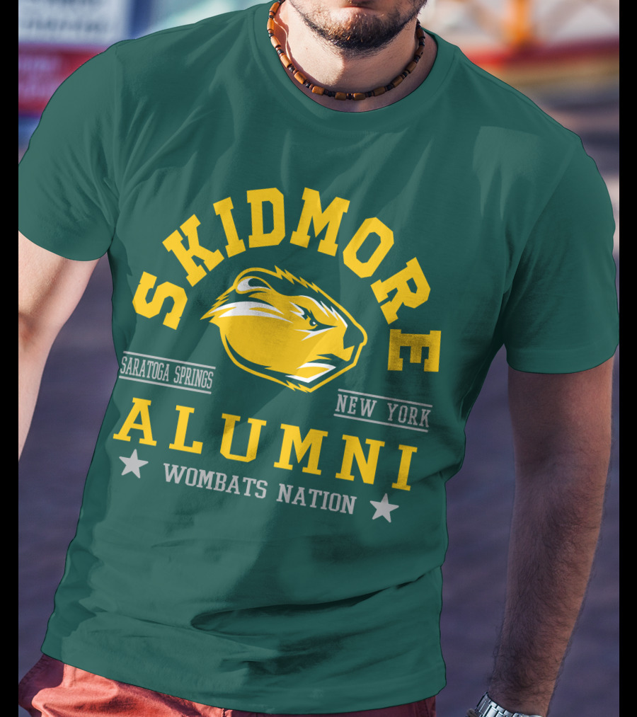 Skidmore College Alumni Wombats Nation Saratoga Springs New York T-Shirt