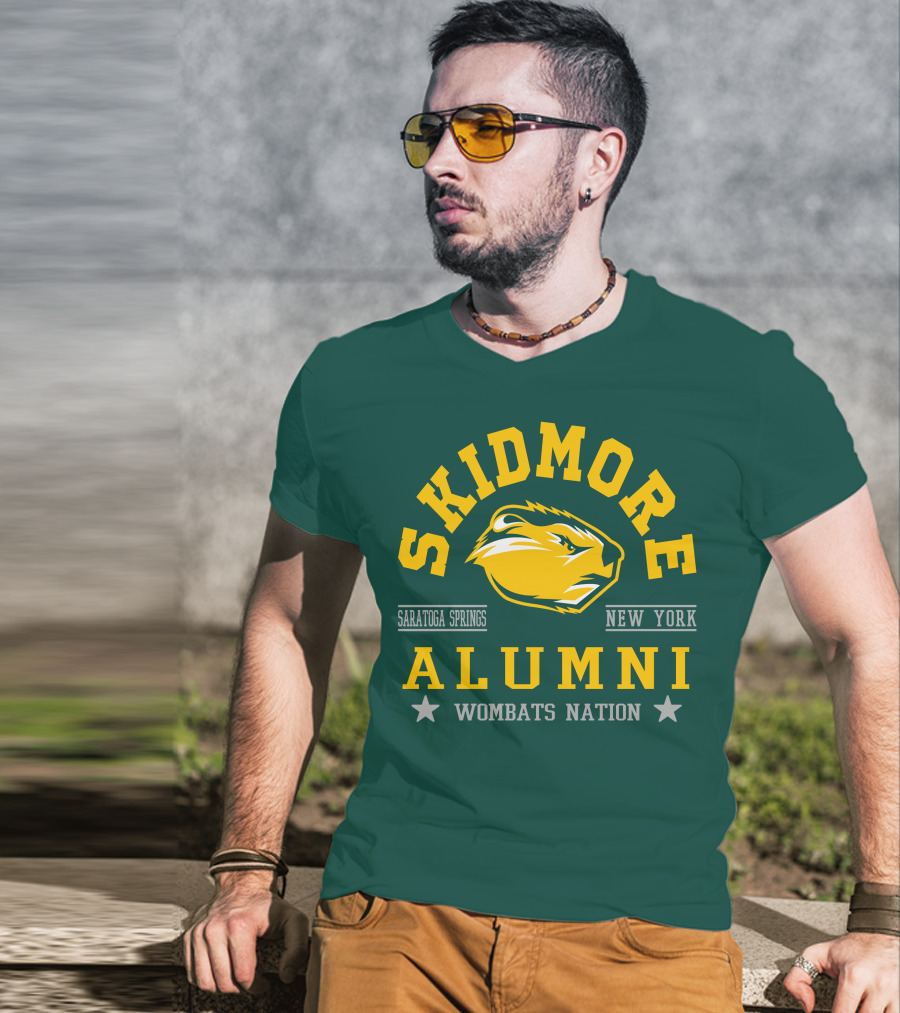 Skidmore College Alumni Wombats Nation Saratoga Springs New York T-Shirt