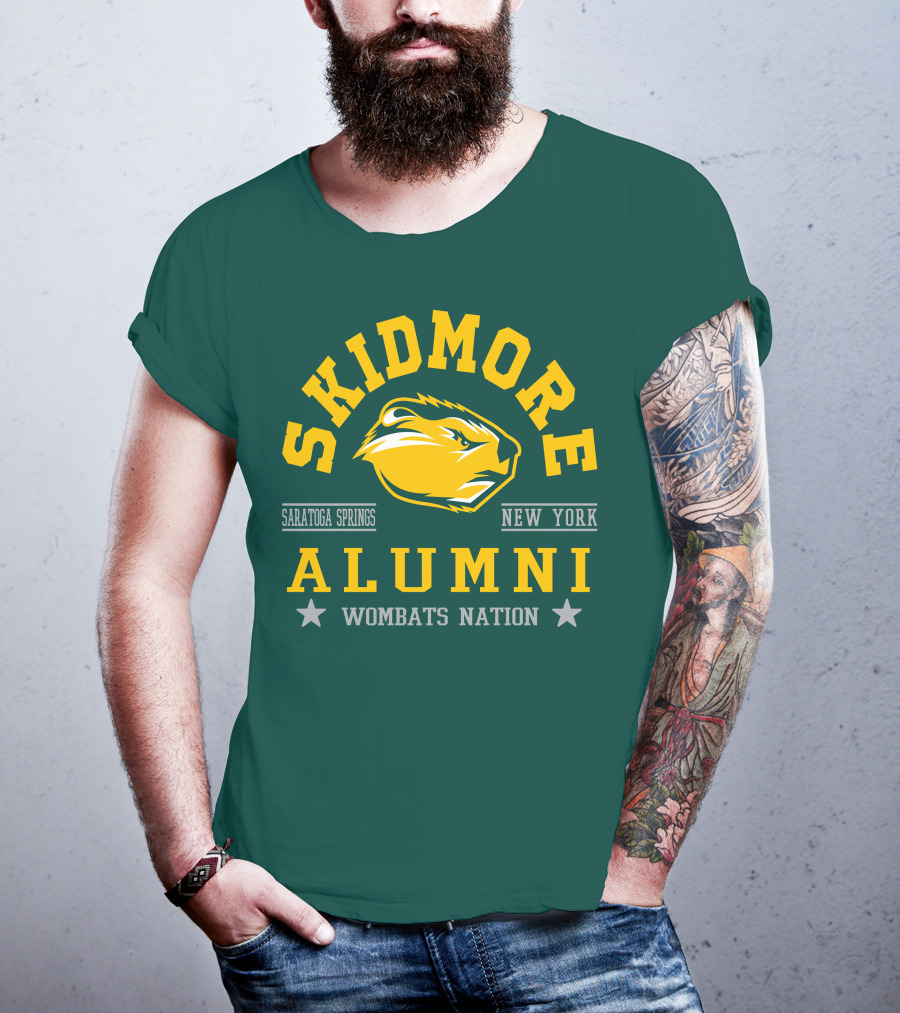 Skidmore College Alumni Wombats Nation Saratoga Springs New York T-Shirt