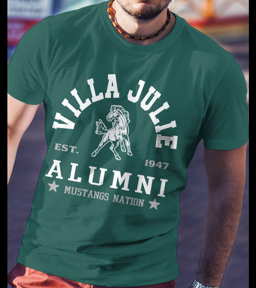 Villa Julie College Est. 1947 Alumni Mustangs Nation T-Shirt