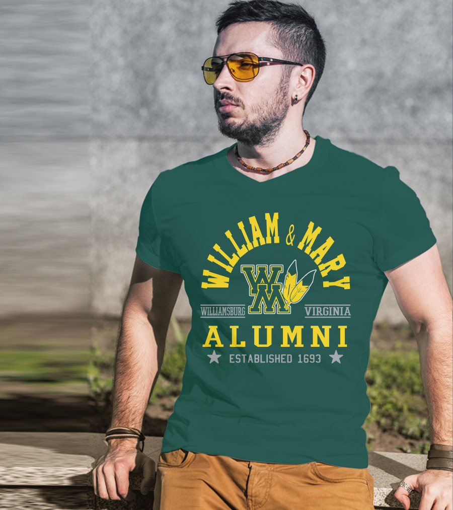 William And Mary Alumni Williamsburg Virginia Established 1693 T-Shirt