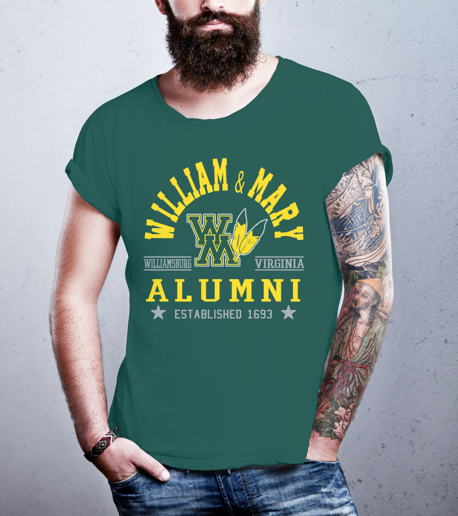 William And Mary Alumni Williamsburg Virginia Established 1693 T-Shirt