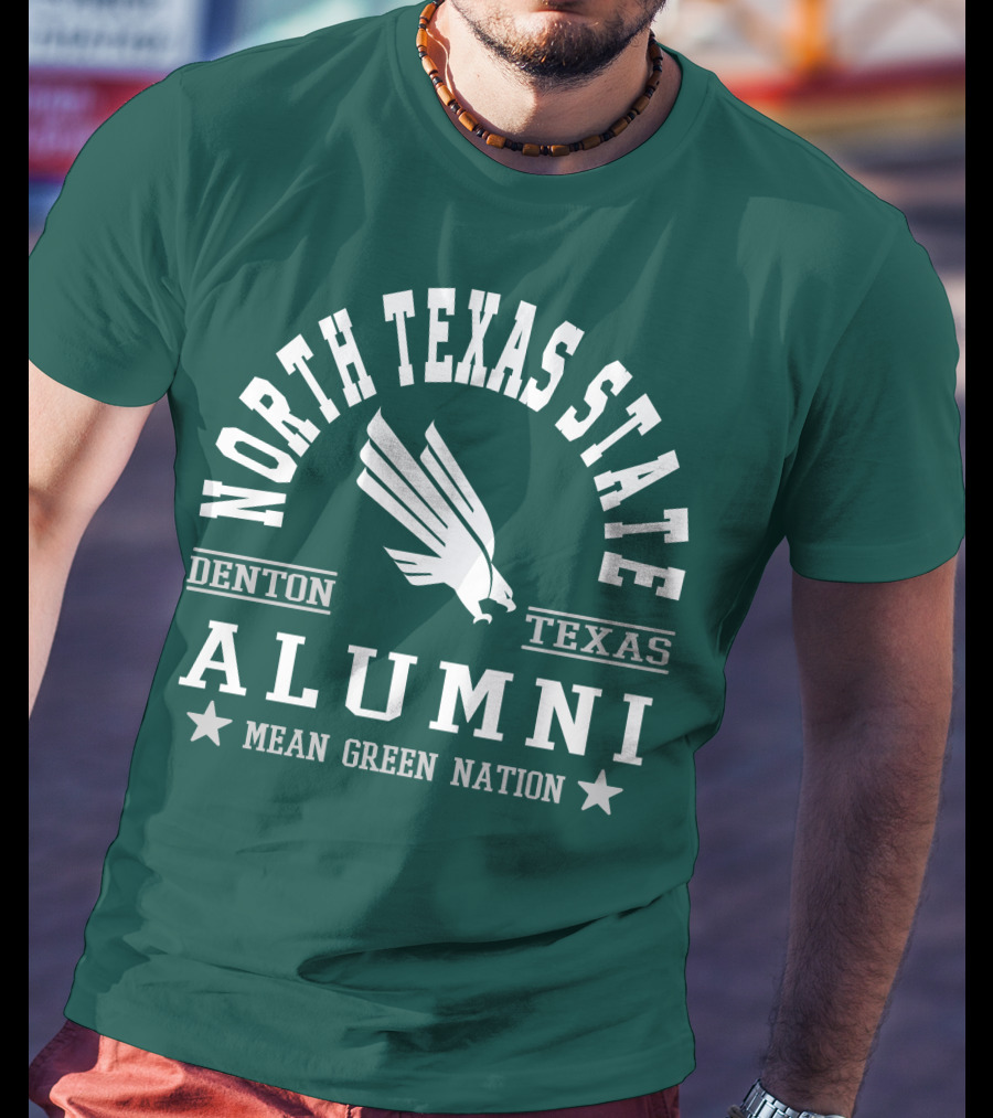 North Texas State Denton Texas Alumni Mean Green Nation T-Shirt
