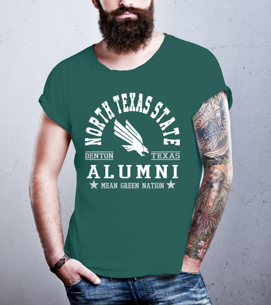 North Texas State Denton Texas Alumni Mean Green Nation T-Shirt