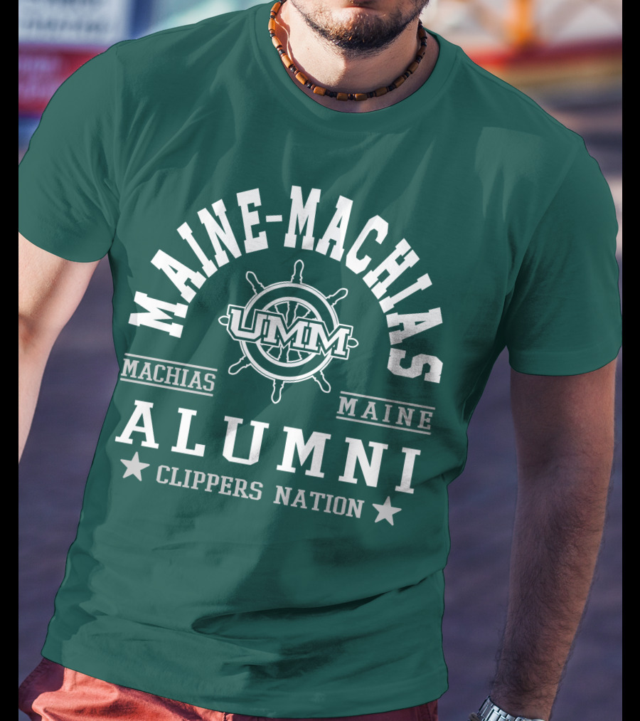 Maine-Machias UMM Alumni Clippers Nation Machias Maine T-Shirt